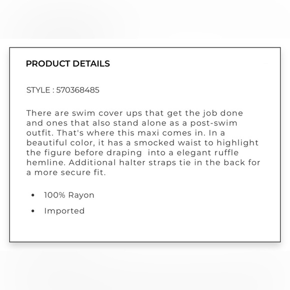 White House Black Market swim coverup (women’s L) (NWT) - Picture 5 of 16